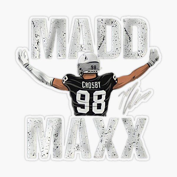 Maxx Crosby' Sticker for Sale by Jeff Brandon