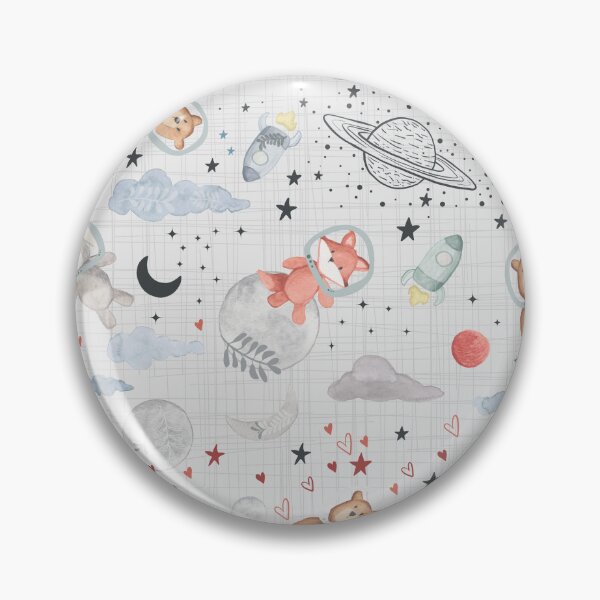 Item preview, Space Animals - Textured Light Grey designed and sold by MoshitoDesigns.
