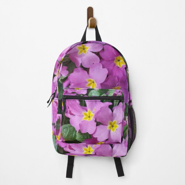 Item preview, Violet and Yellow Spring Flowers Against Dark Green Foliage designed and sold by MyQueendom.