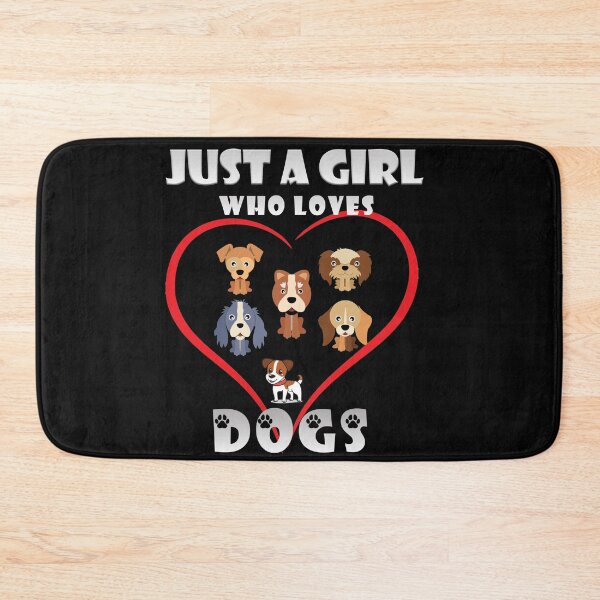 Item preview, JUST A GIRL WHO LOVES DOGS designed and sold by MANIMESH01.
