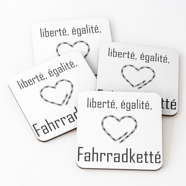 Item preview, liberté, egalité, bicycle chain - black designed and sold by Hans-Rollschuh.