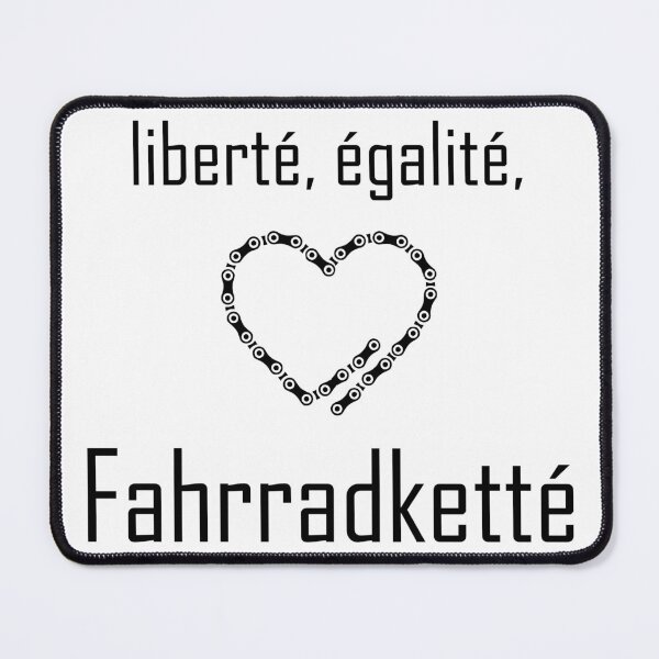 Item preview, liberté, egalité, bicycle chain - black designed and sold by Hans-Rollschuh.