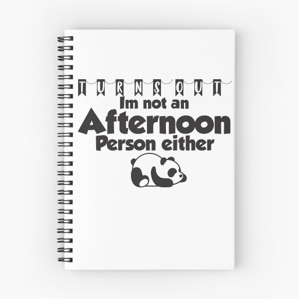 Item preview, Turns Out Im not an Afternoon Person either - Sleepy Panda designed and sold by ErmessThiings.