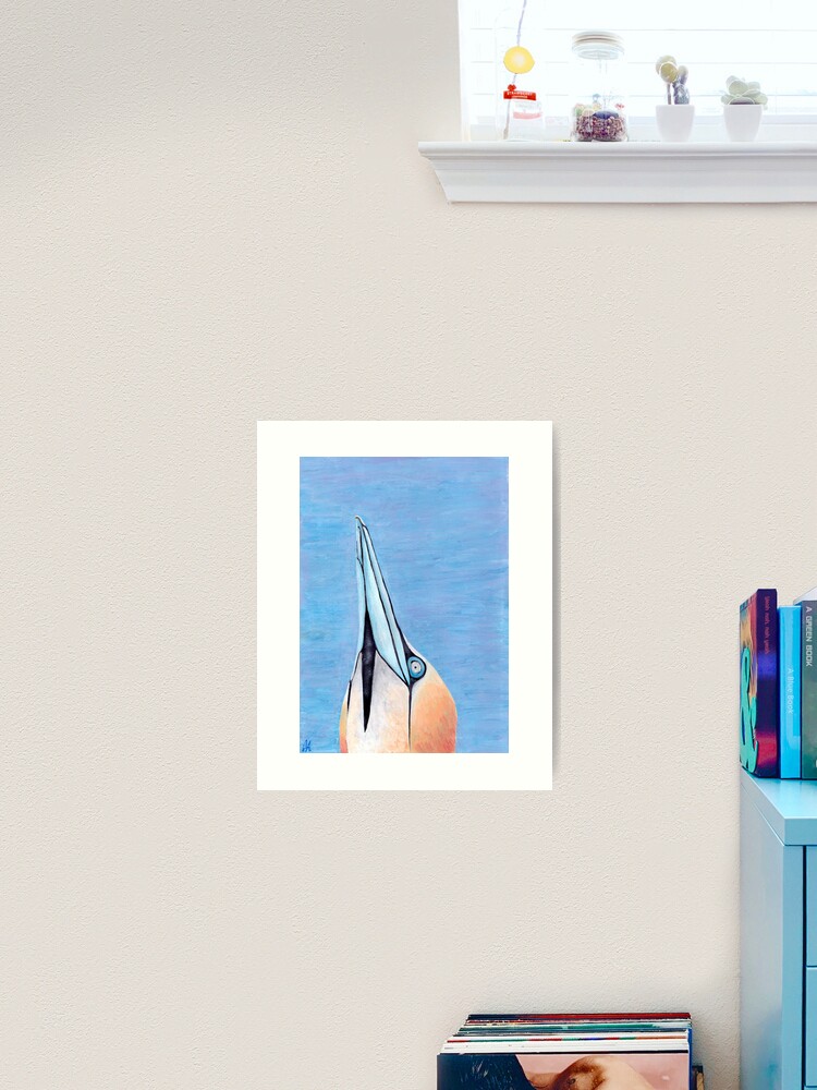 Thumbnail 1 of 3, Art Print, Skye the Gannet designed and sold by GillianAdams.