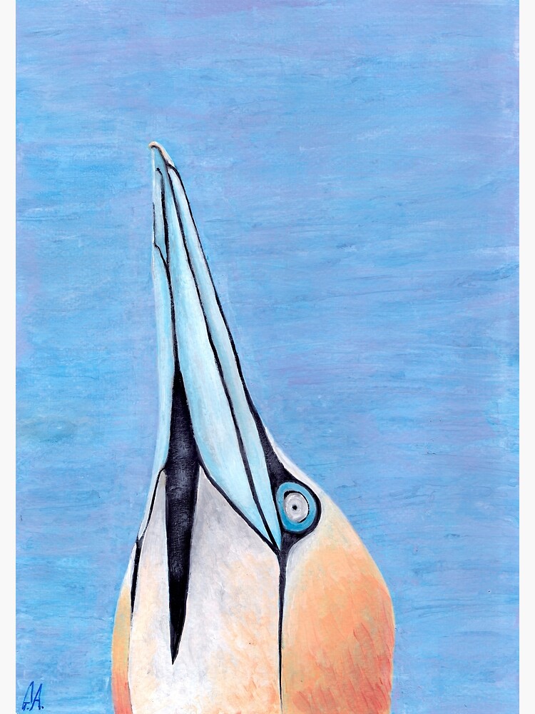 Thumbnail 3 of 3, Art Print, Skye the Gannet designed and sold by GillianAdams.