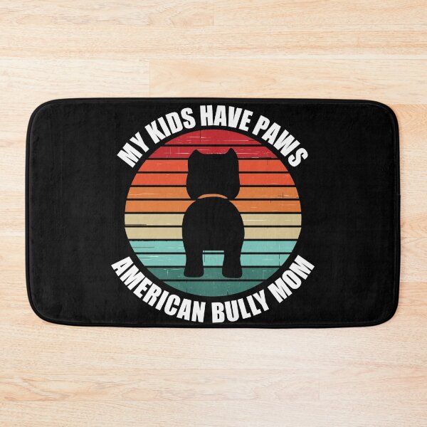 Item preview, Retro Sunset My Kids Have Paws American Bully Mom designed and sold by PeachesMommy.