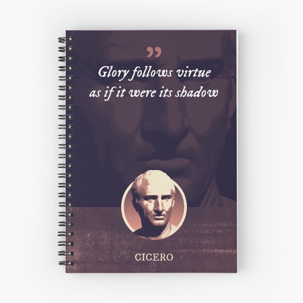 Item preview, Marcus Tullius Cicero - Glory follows virtue as if it were its shadow designed and sold by Syahrasi.