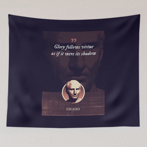 Item preview, Marcus Tullius Cicero - Glory follows virtue as if it were its shadow designed and sold by Syahrasi.