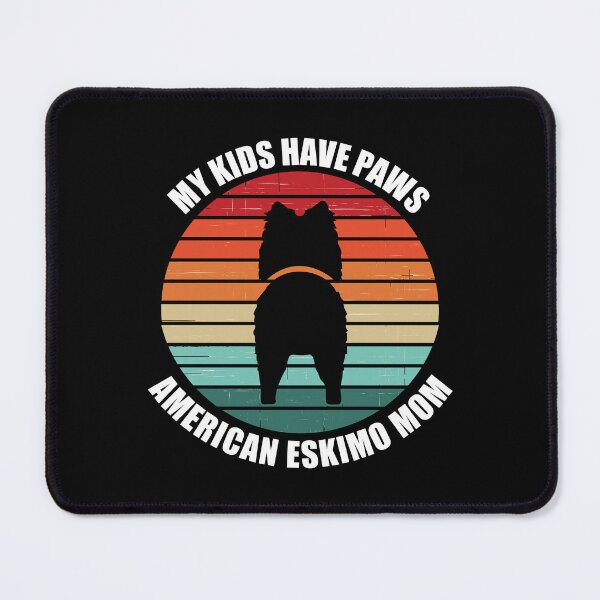 Item preview, Retro Sunset My Kids Have Paws American Eskimo Mom designed and sold by PeachesMommy.