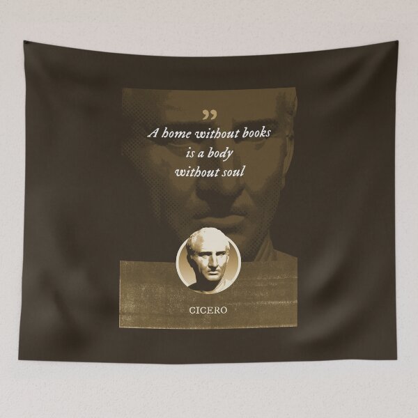 Item preview, Marcus Tullius Cicero - A home without books is a body without soul designed and sold by Syahrasi.
