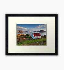 The famous Red Roof cottage at Upper Loch Torridon Scotland Framed Print
