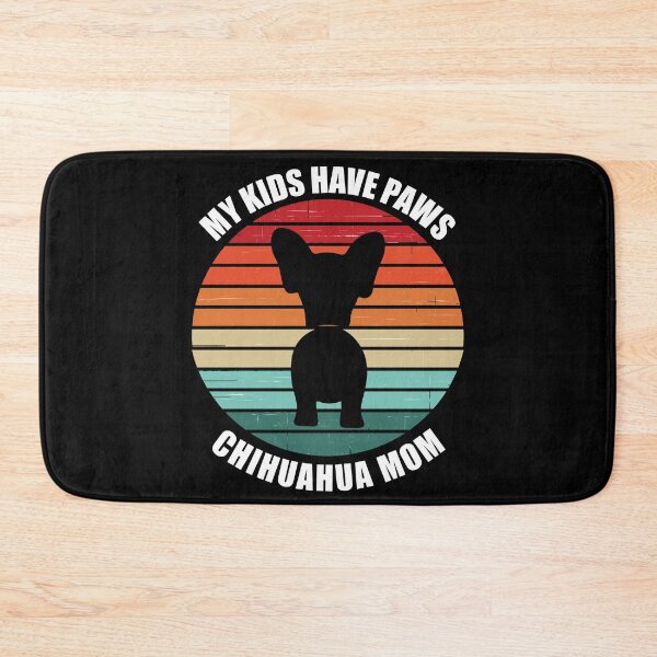 Artikelvorschau, Retro Sonnenuntergang Meine Kinder haben Pfoten Chihuahua-Mutter entworfen und verkauft von PeachesMommy.