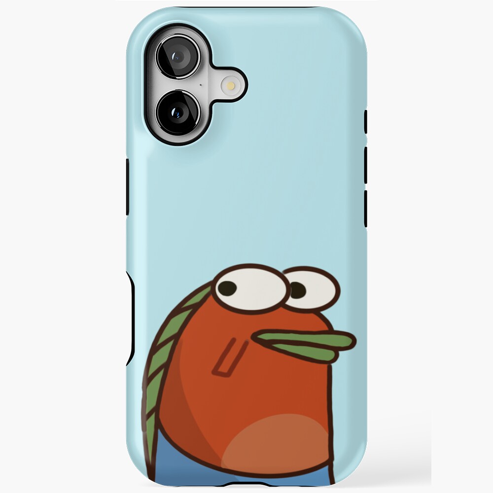 Funny Orange SpongeBob character fish side-eye! Magnet