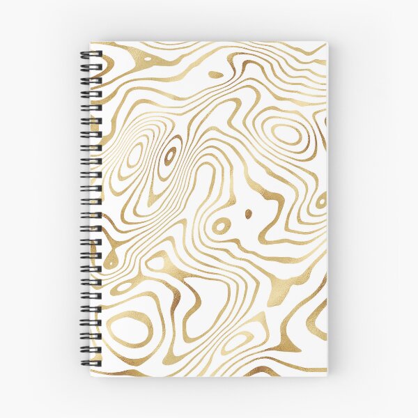 Item preview, Modern White Gold liquid swirl Abstract Design designed and sold by InovArtS.