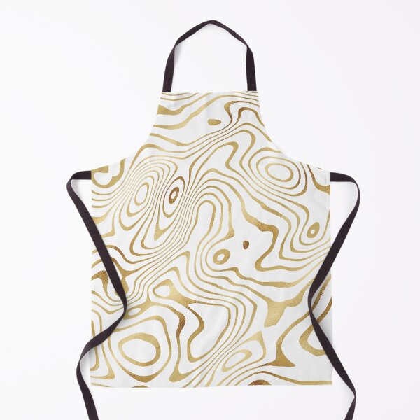 Item preview, Modern White Gold liquid swirl Abstract Design designed and sold by InovArtS.