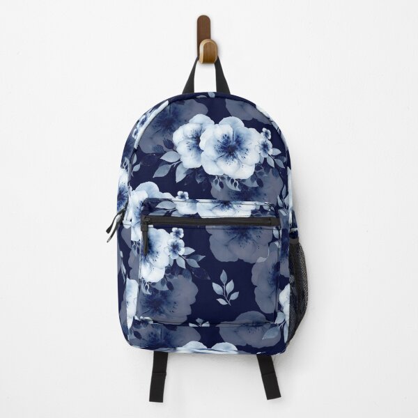 Item preview, Dusty blue flowers, watercolor, indigo blue flowers, seamless pattern. designed and sold by AnaGuziiArt.