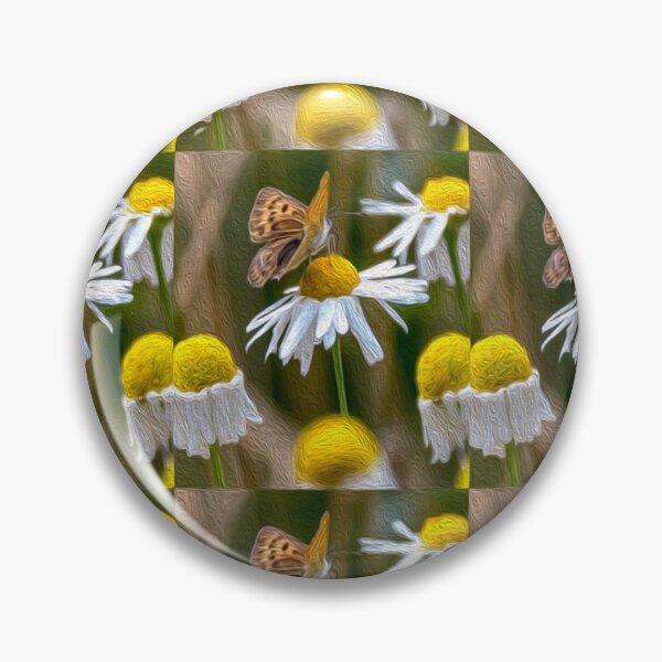 Item preview, Chamomile and tiger butterfly designed and sold by Patternflower.