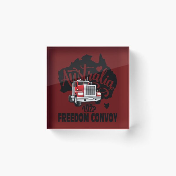 Item preview, Freedom Convoy Australia 2022  Truck with Australian Continent      designed and sold by Jeanetteandsons.