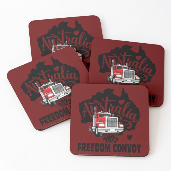 Item preview, Freedom Convoy Australia 2022  Truck with Australian Continent      designed and sold by Jeanetteandsons.