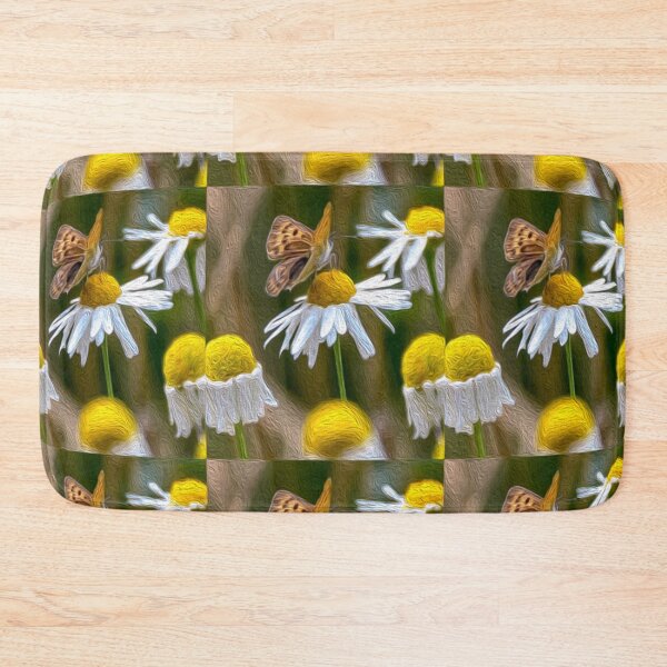 Item preview, Chamomile and tiger butterfly designed and sold by Patternflower.