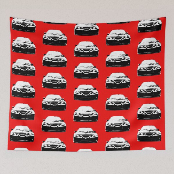 Item preview, Saab 9-3 2nd generation classic car black/white monoblock designed and sold by soitwouldseem.