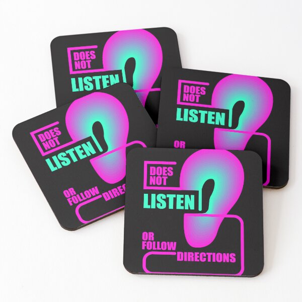 Item preview, Does Not Listen or Follow Directions Design designed and sold by Raju-Creative.