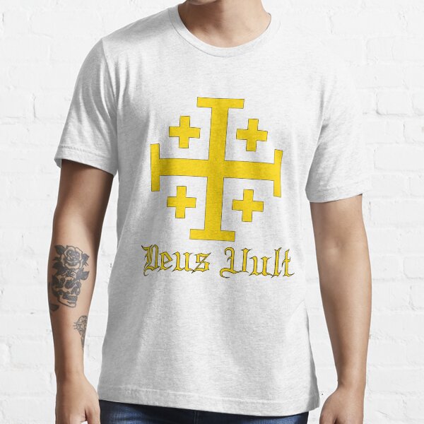 Aperçu de l'œuvre Croix des Croisés - Deus Vult - Or créée et vendue par EvaEV.