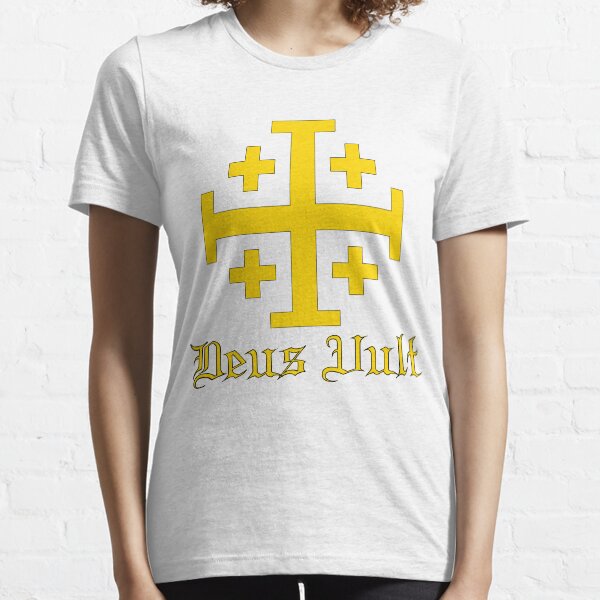 Item preview, Crusader Cross - Deus Vult - Gold designed and sold by EvaEV.