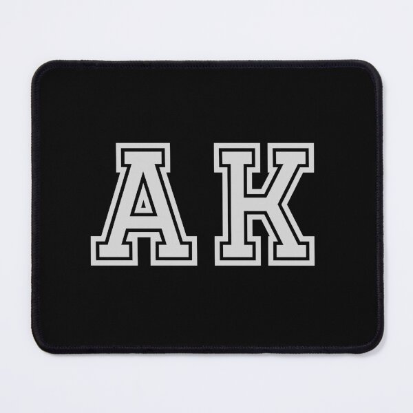 Item preview, A.K. Varsity Initials | Varsity Letters | Black And White | Personalised Gifts designed and sold by Avo And Sriracha.