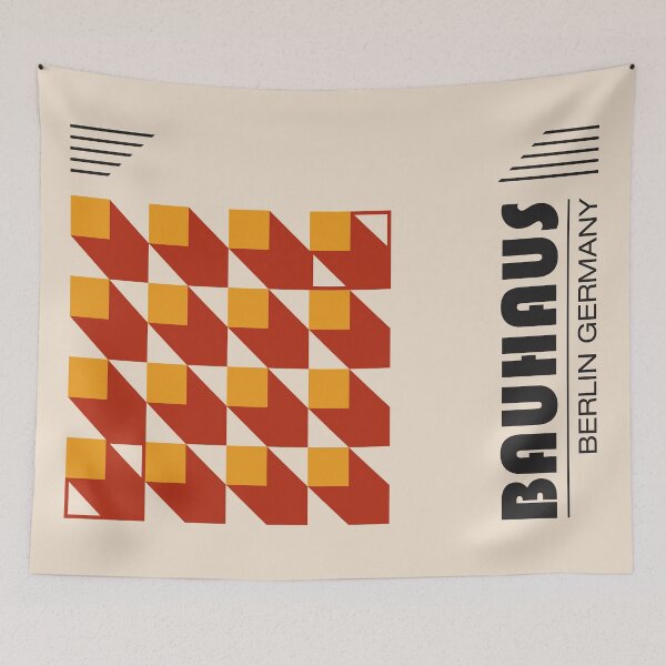 Item preview, Bauhaus - Retro / Art Deco architecture discipline from Berlin, Germany - Available in posters, etc - Rust Blocks designed and sold by ArcFoundationCo.