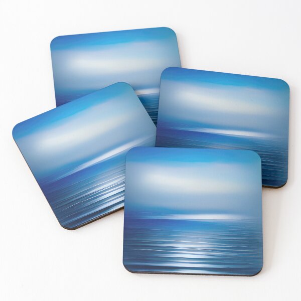 Item preview, Minimalist Seascape 01 Calming Blue designed and sold by mhfoto.
