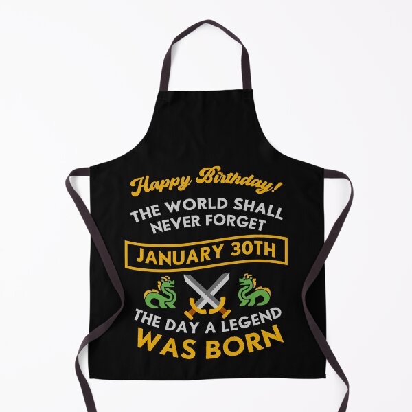 Item preview, January 30th The Day A Legend Was Born Dragons And Swords Design (Light) designed and sold by Graograman.