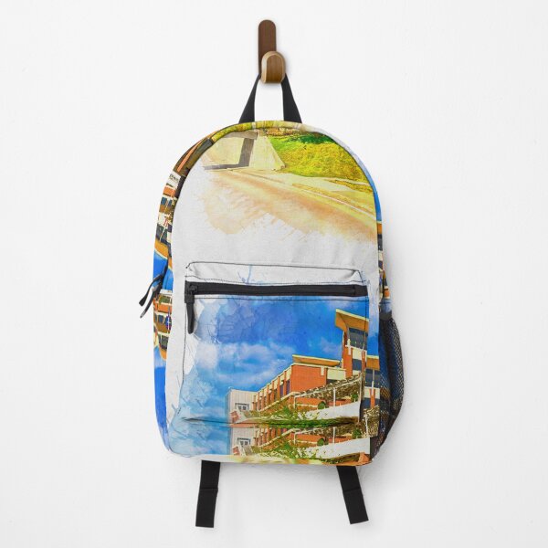Item preview, The One Main Building of the University of Houston-Downtown - watercolor painting designed and sold by NickoPrints.