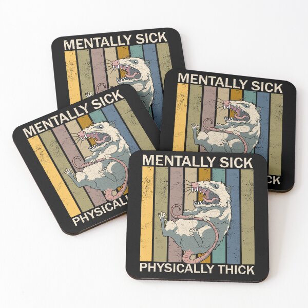 Item preview, Possum - Mentally Sick Physically Thick designed and sold by ValentinaHramov.