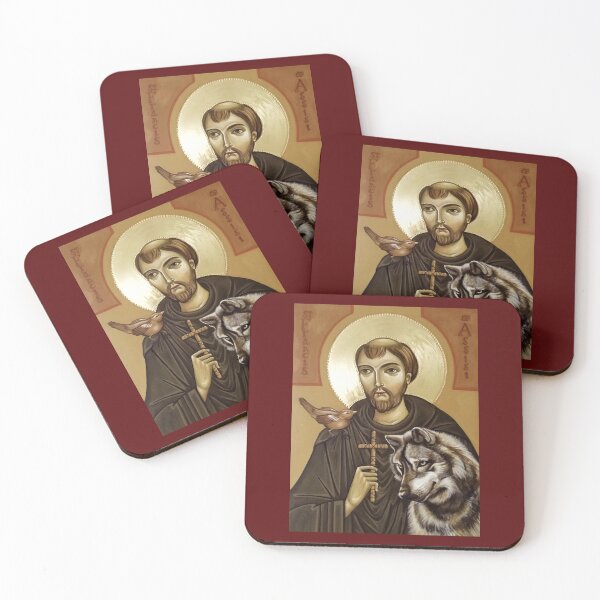 Item preview, Icon of St Francis of Assisi by Olga Bileski designed and sold by ikon-olga.