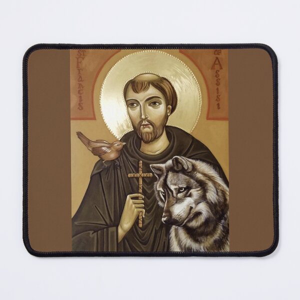 Item preview, Icon of St Francis of Assisi by Olga Bileski designed and sold by ikon-olga.