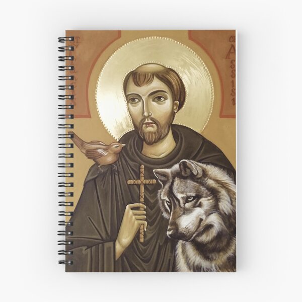 Item preview, Icon of St Francis of Assisi by Olga Bileski designed and sold by ikon-olga.
