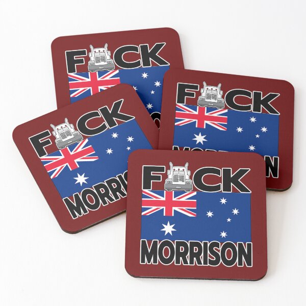 Item preview, FREEDOM RALLY AUSTRALIA - TRUCKERS FOR FREEDOM - F-CK MORRISON - AUSTRALIAN FLAG    designed and sold by Jeanetteandsons.