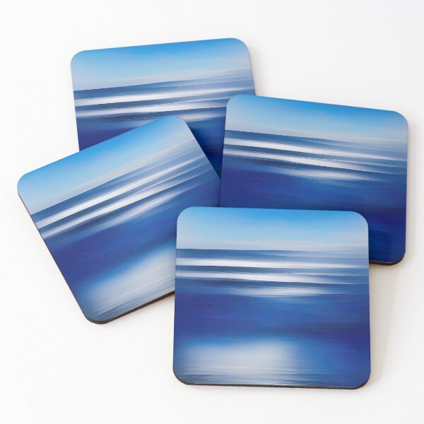 Item preview, Minimalist Seascape 03 Blue Serenity designed and sold by mhfoto.