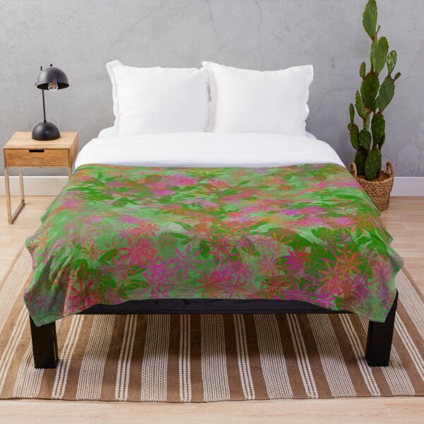Item preview, Green and pink floral print designed and sold by Grey-Brunette.