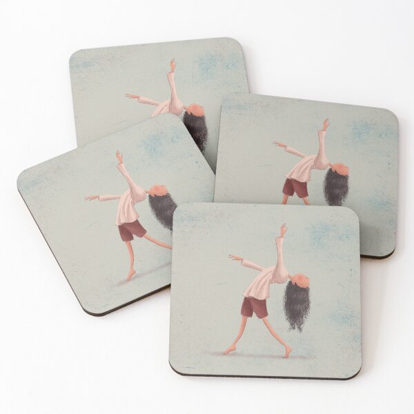 Item preview, Whimsical Woman Stretching her Head Backwards designed and sold by haximica.