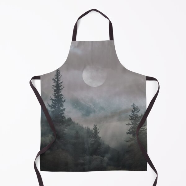 Item preview, dark forest mountain and moon cloudy photography designed and sold by Beeroclock.