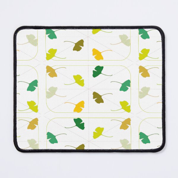 Item preview, Red Geometric Dotted Gingko Leaves Symbol 90 designed and sold by vincentbiollaz.