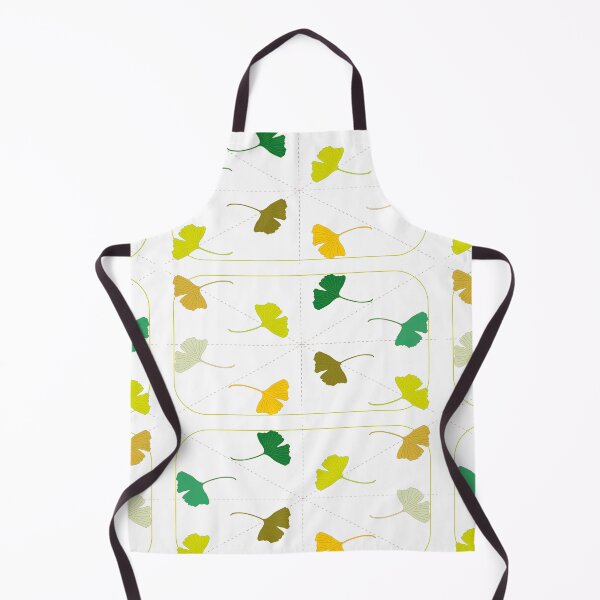 Item preview, Red Geometric Dotted Gingko Leaves Symbol 90 designed and sold by vincentbiollaz.