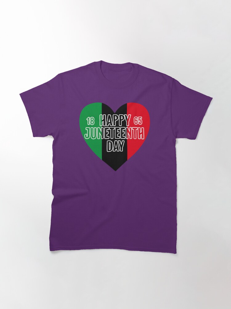 Disover Happy Juneteenth Day 1865 Heart Classic T-Shirt