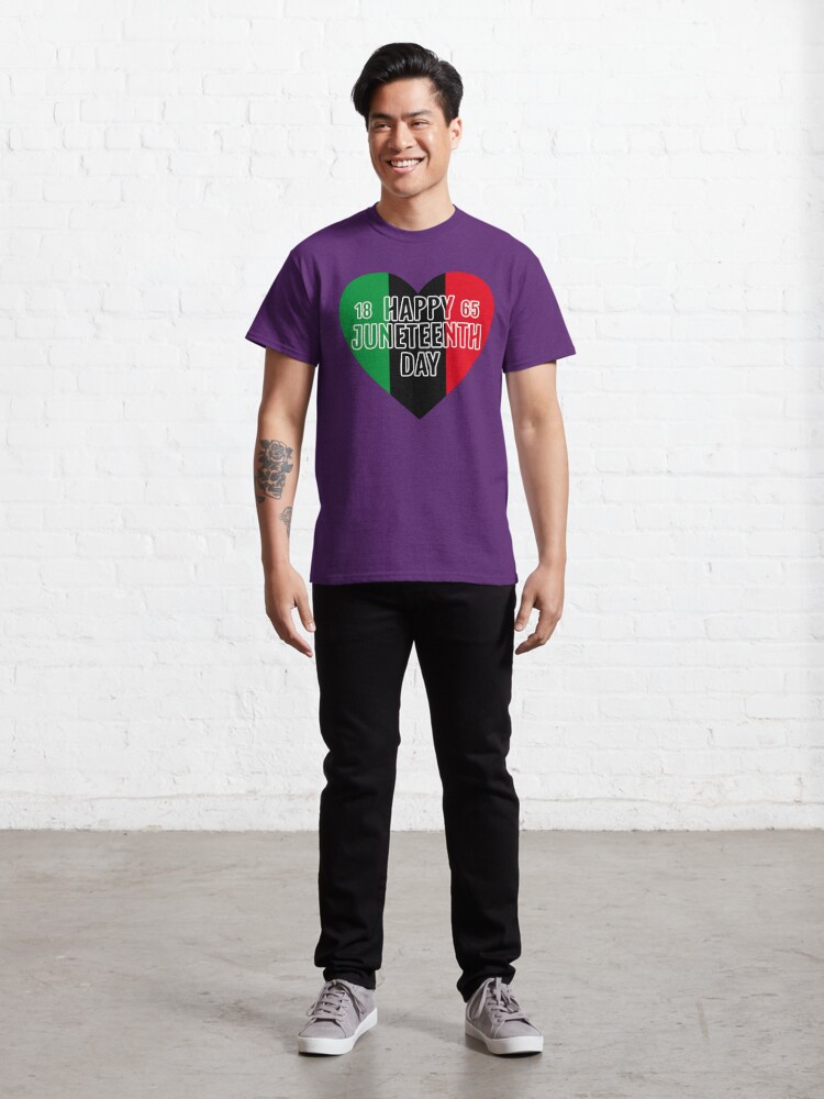 Disover Happy Juneteenth Day 1865 Heart Classic T-Shirt
