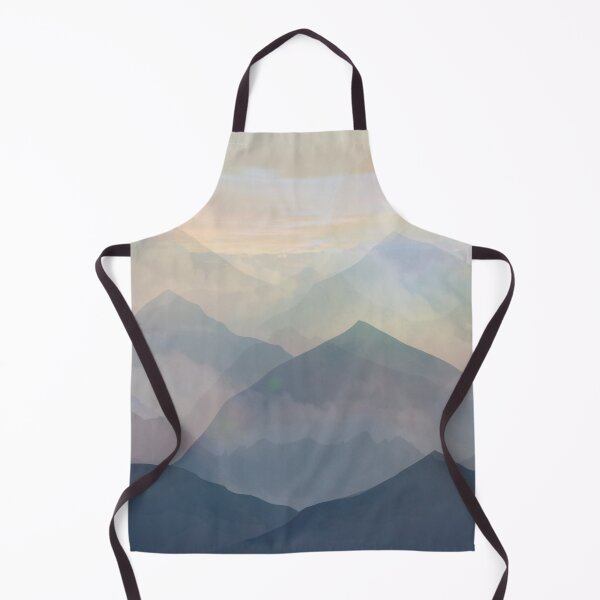 Item preview, watercolor yellow and dark mountain designed and sold by Beeroclock.