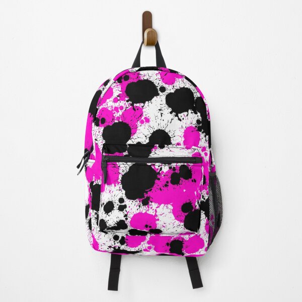 Item preview, Pink and black paint spatter effect print designed and sold by Grey-Brunette.