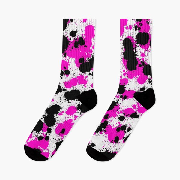Item preview, Pink and black paint spatter effect print designed and sold by Grey-Brunette.