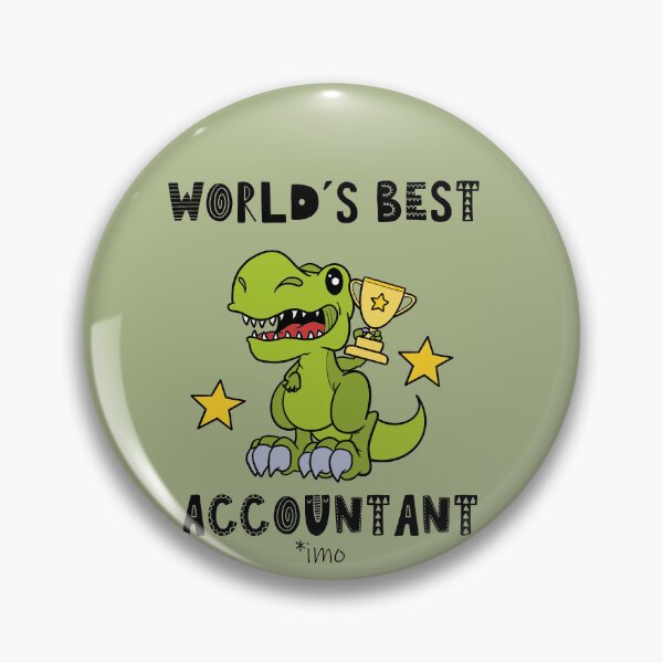 Item preview, Accountant, Worlds Best, Funny, Humor, Dinosaur, T Rex, Tyrannosaurus, Animal, World Greatest, Dino designed and sold by iHeartDinosaurs.